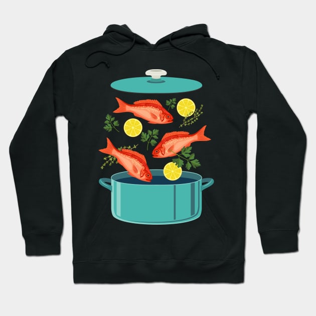 Fish Explosion! Hoodie by SWON Design